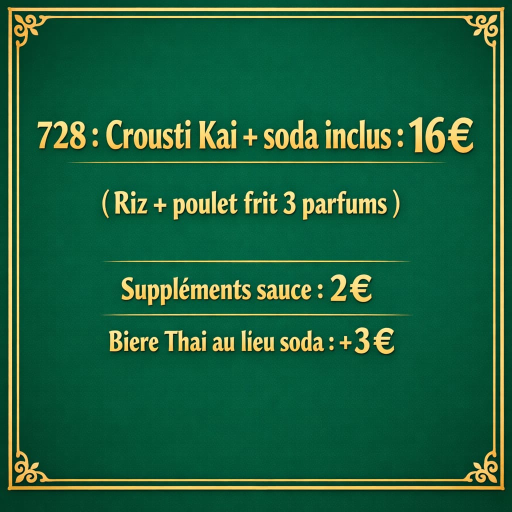 Menu Crousti Kai